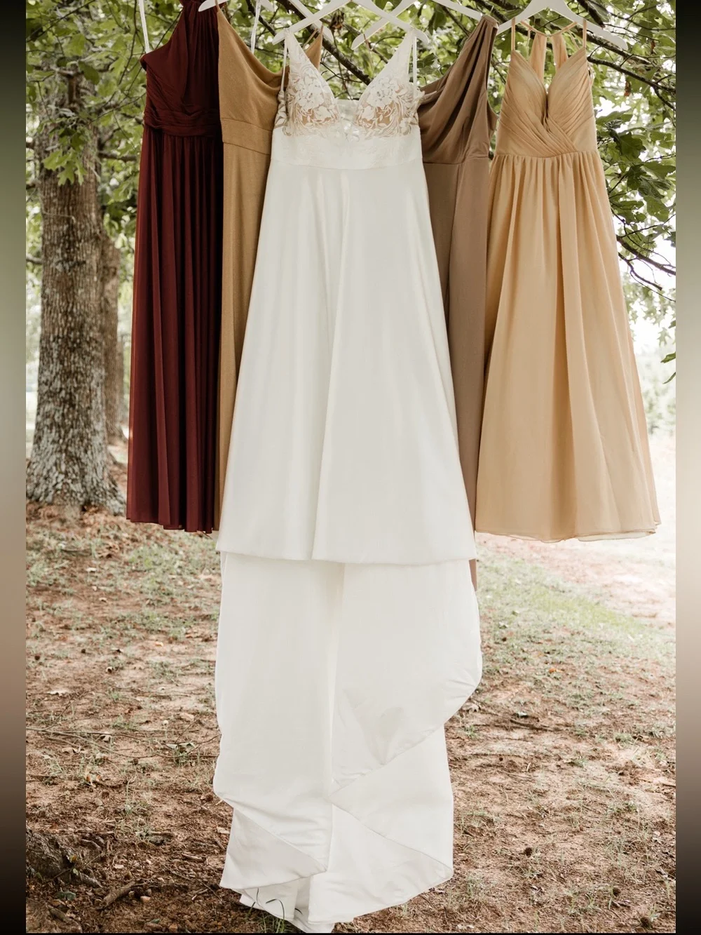 Ivory Lace Bodice A-Line Wedding Dress
